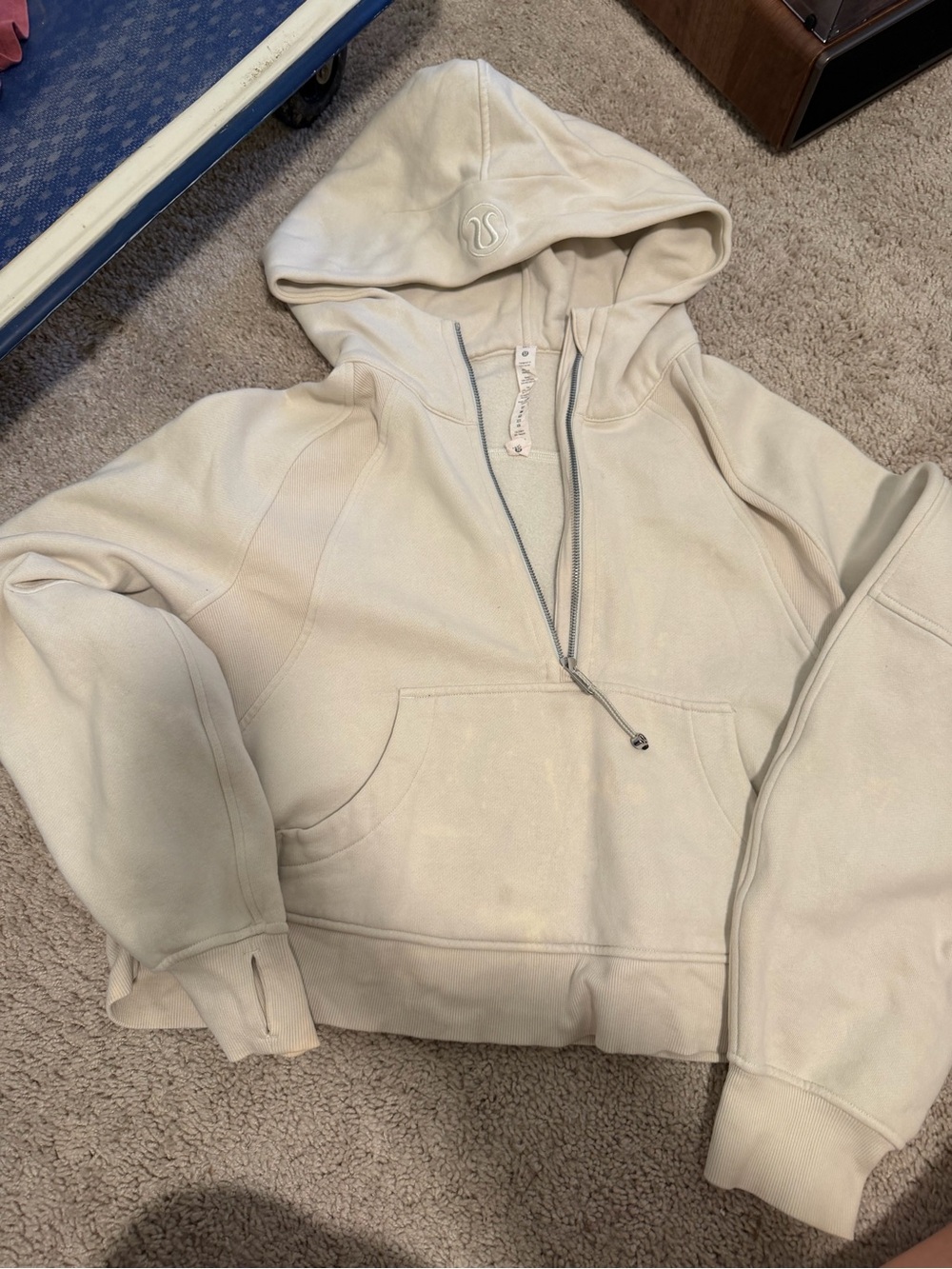 lululemon athletica Cream Half-Zip Hoodie